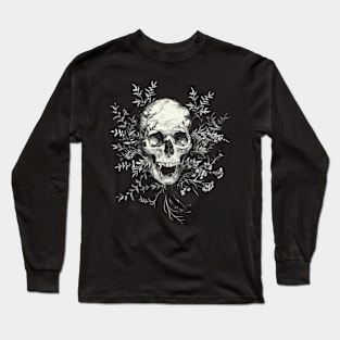 Cat Skull Illustrations Long Sleeve T-Shirt